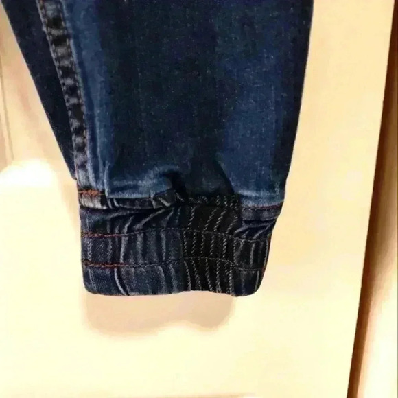 Cotton On Sporty women's distressed dark wash denim jogger jeans | size 6 - Picture 2 of 7